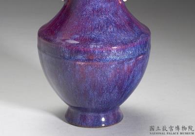 图片[3]-Vase with two handles in imitation Jun-ware glaze, Qing dynasty, Qianlong reign (1736-1795)-China Archive